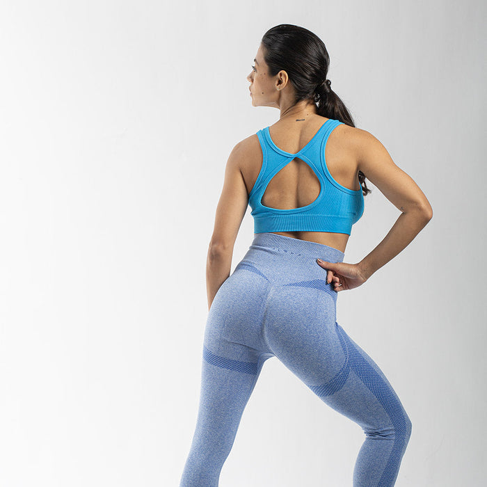 TOP BASIC SEAMLESS AZUL MAR